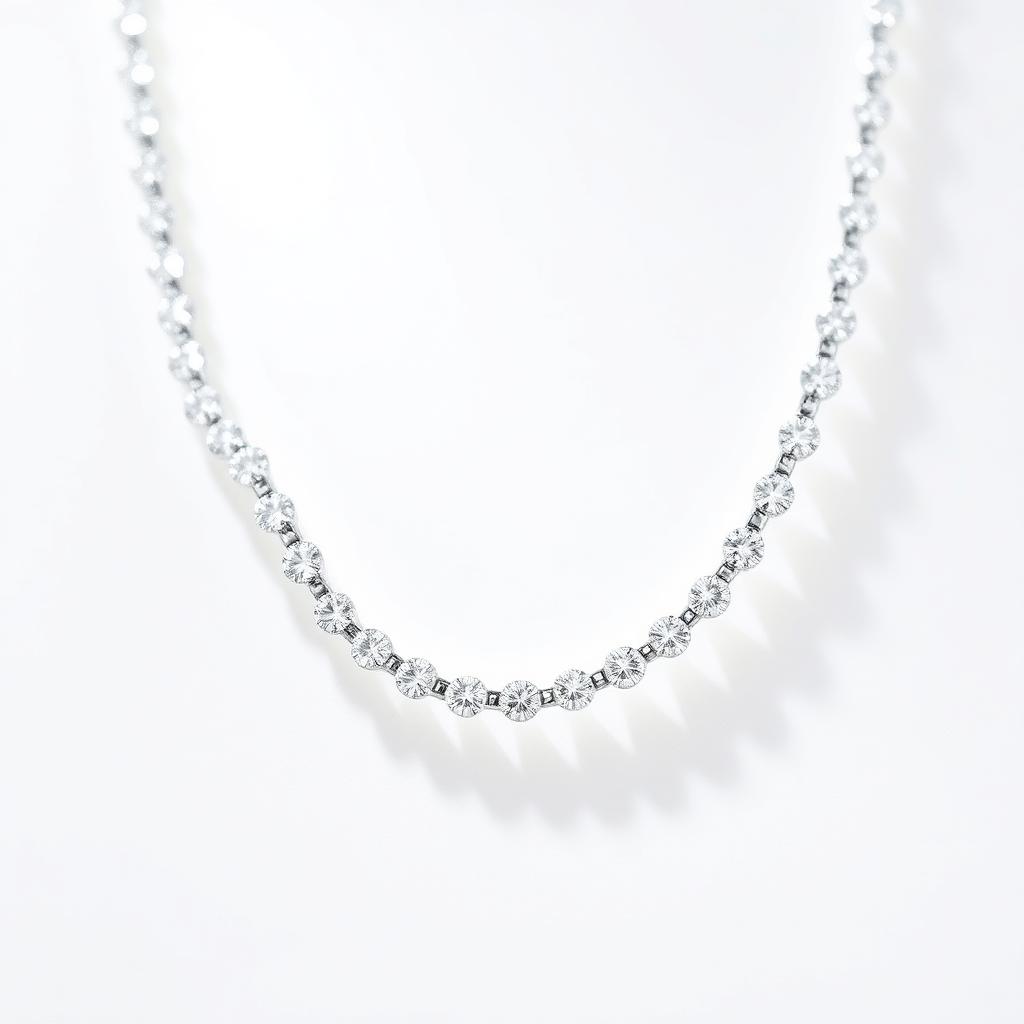 VVS Diamond Tennis Chain in White Gold